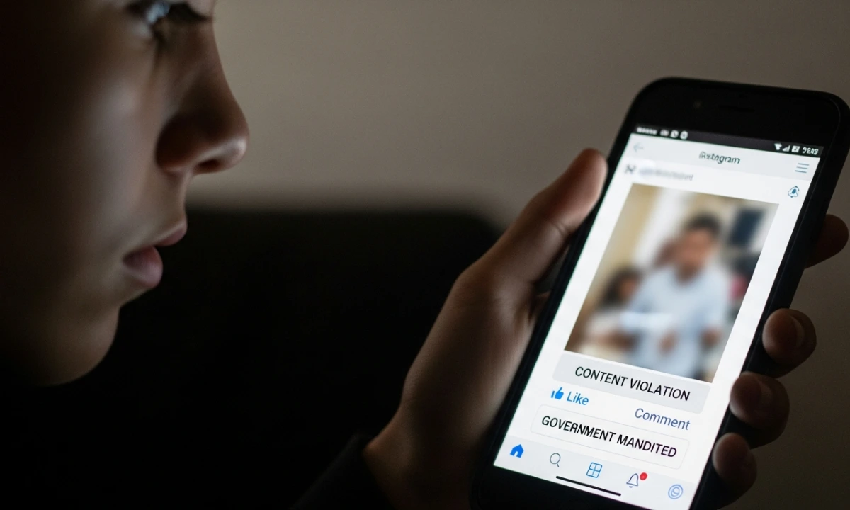 banned sexual content on socil media